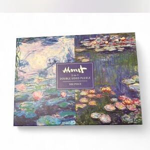 Monet Double-Sided Puzzle with Blue and Purple Hues